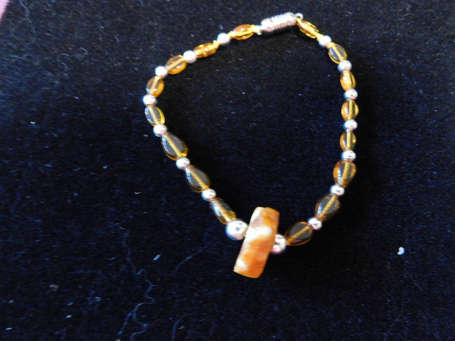 Baltic Amber with Citrine Bracelet